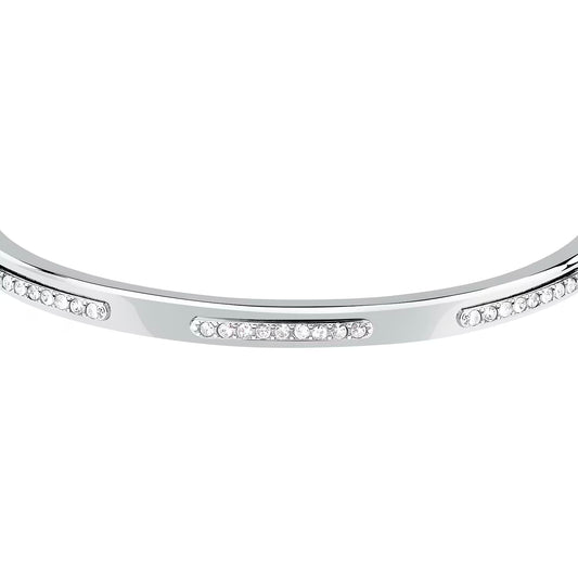 Bracciale Rigido Donna Trussardi Concept TJAYY06 – Acciaio e Cristalli - Trussardi