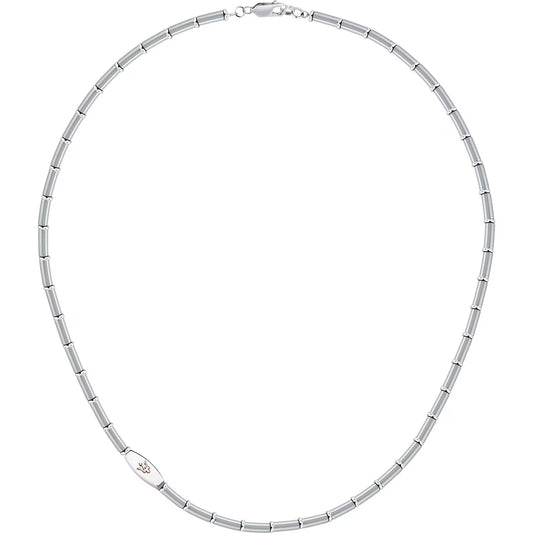 Collana Uomo Maserati Titanium JM426AXF02 a Catena in Acciaio Silver 52 cm - Arena Gioielli - Maserati