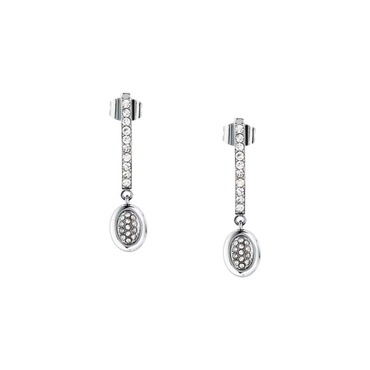 Orecchini Pendenti Donna Trussardi T-Concept TJAYY23 – Acciaio e Cristalli - Trussardi