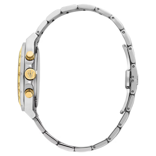 Orologio Uomo Maserati Sfida Cronografo Bicolore Acciaio Silver Oro R8873640028 - Arena Gioielli - Maserati