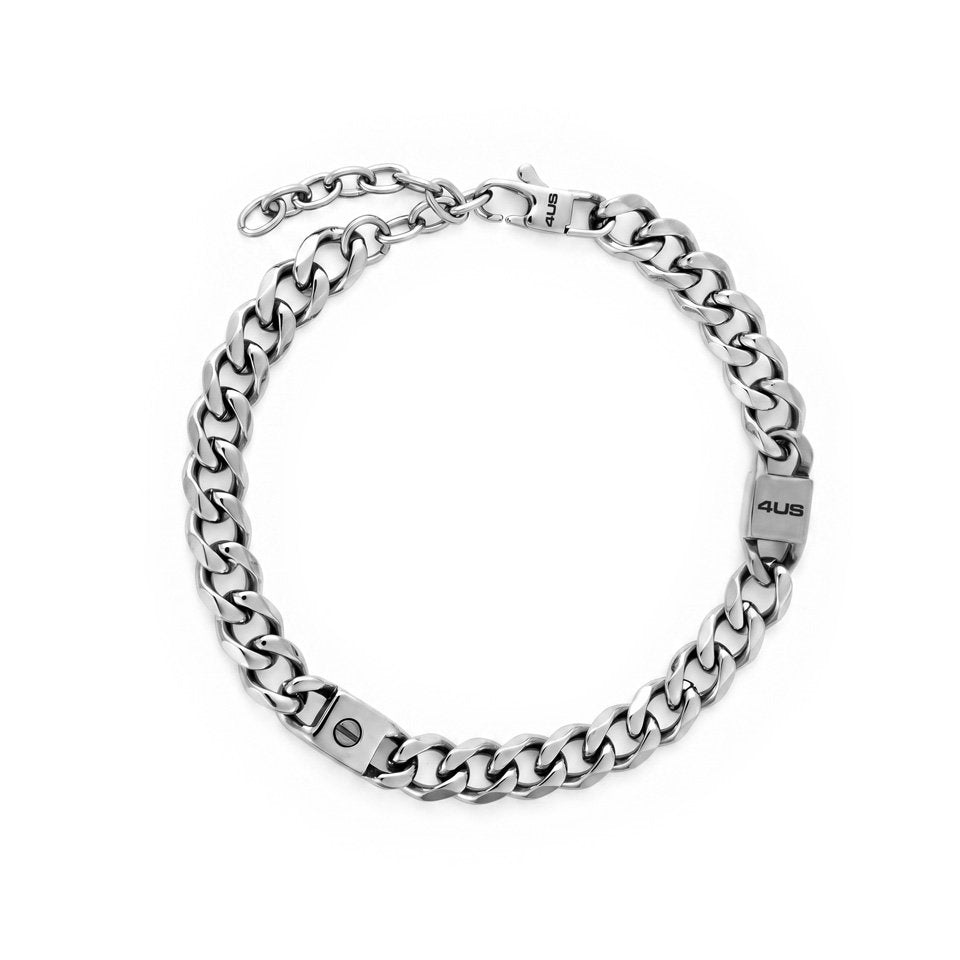 Bracciale Uomo 4US Cesare Paciotti Brera 4UBR8969 in Acciaio - cesare paciotti