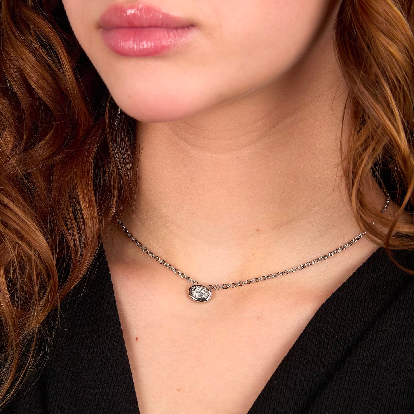 Collana Donna Trussardi T-Concept TJAYY19 – Acciaio e Cristalli