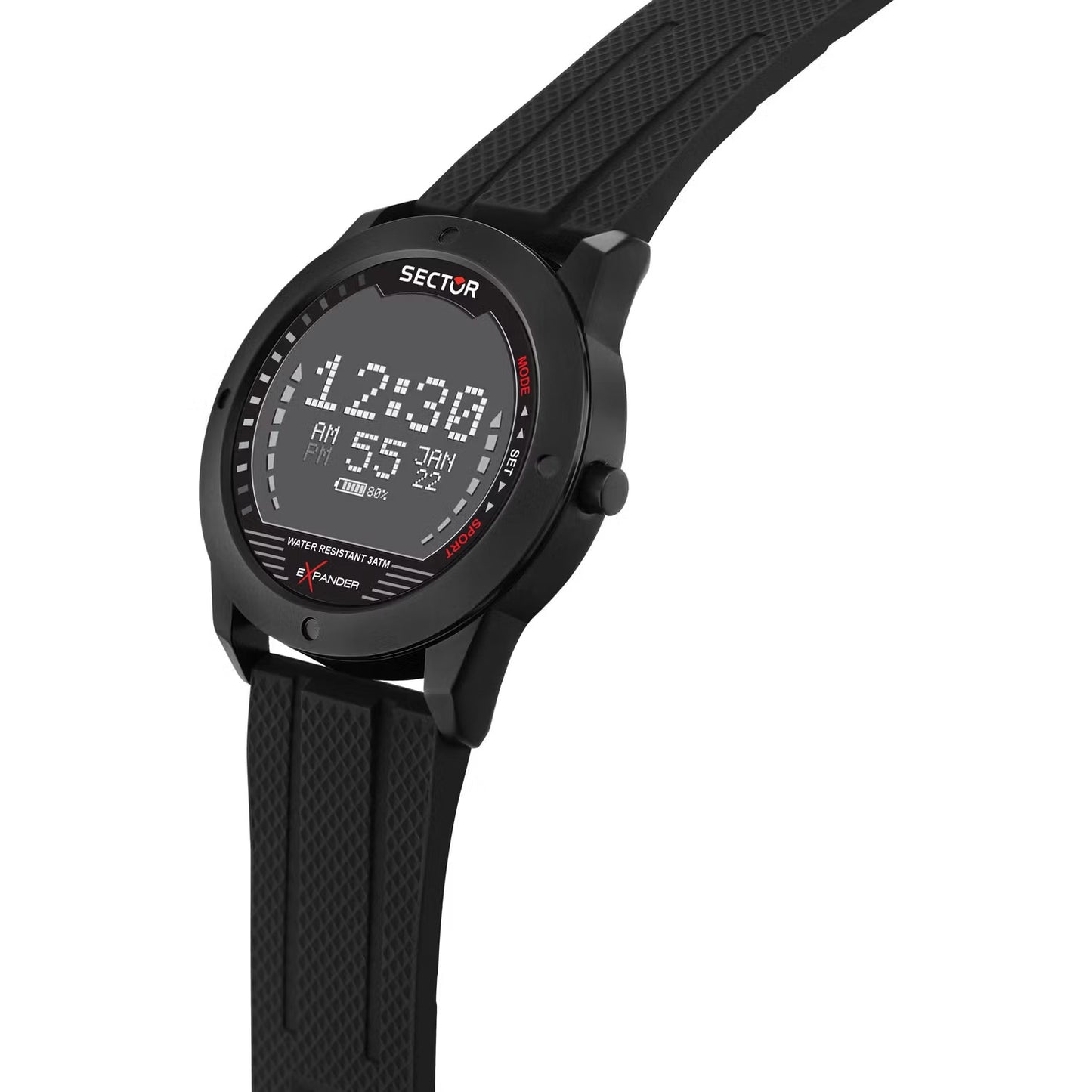 Orologio digitale uomo silicone Sector Ex-43 Nero R3251239001 - Arena Gioielli