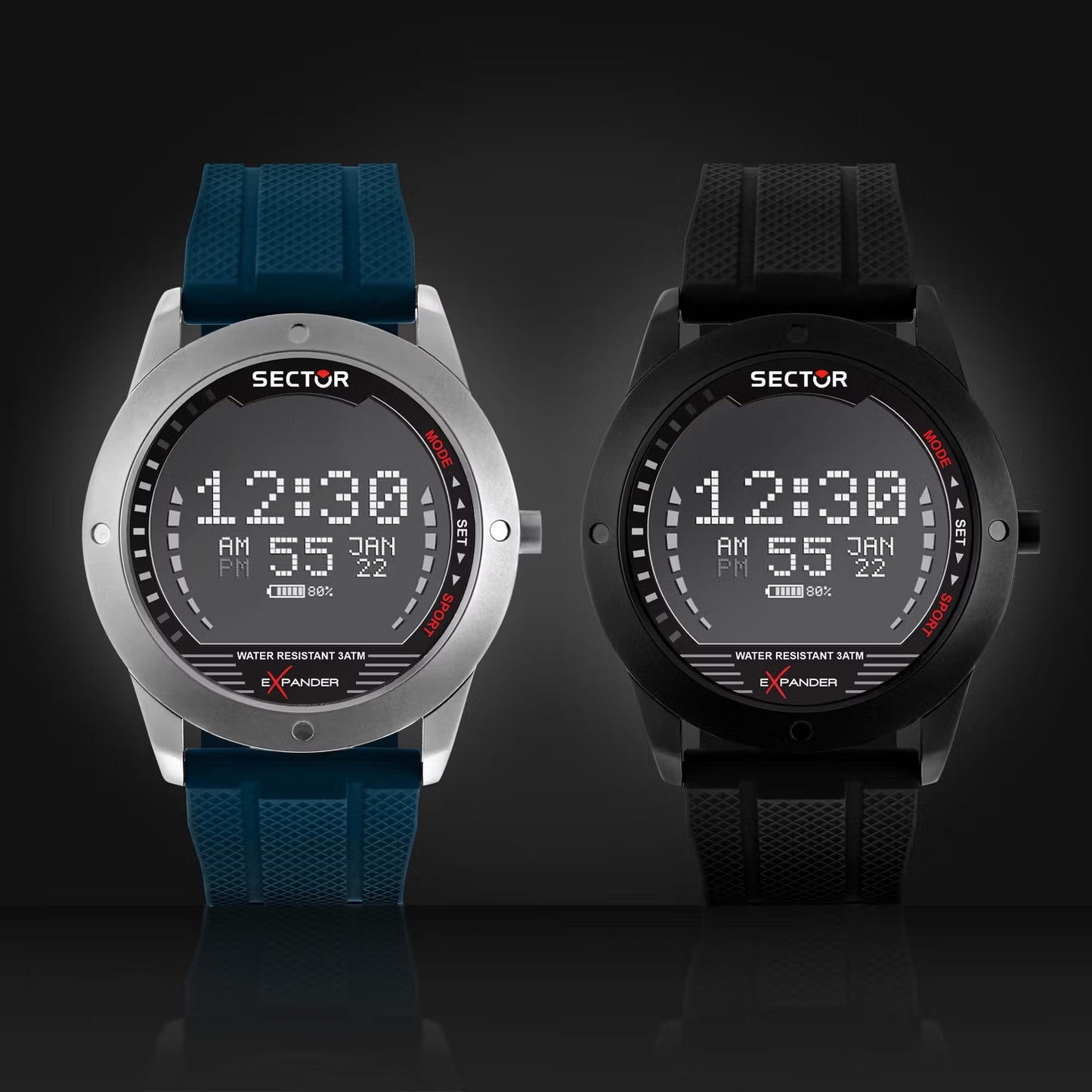 Orologio digitale uomo silicone Sector Ex-43 Nero R3251239001 - Arena Gioielli