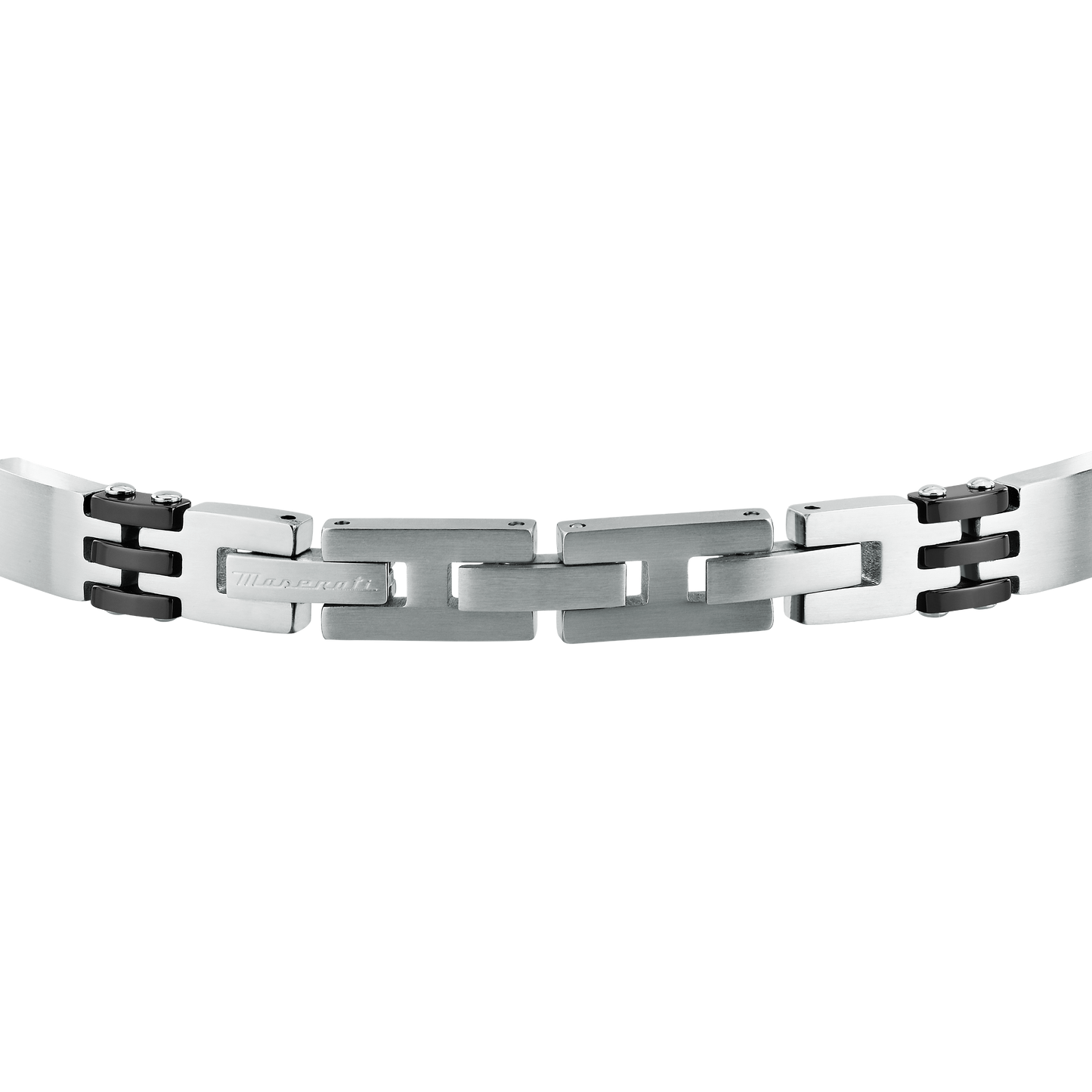 Bracciale Uomo Maserati Ceramic a Catena in Acciaio e Ceramica con Dettagli Rose Gold e Neri JM426ATZ103 - Maserati