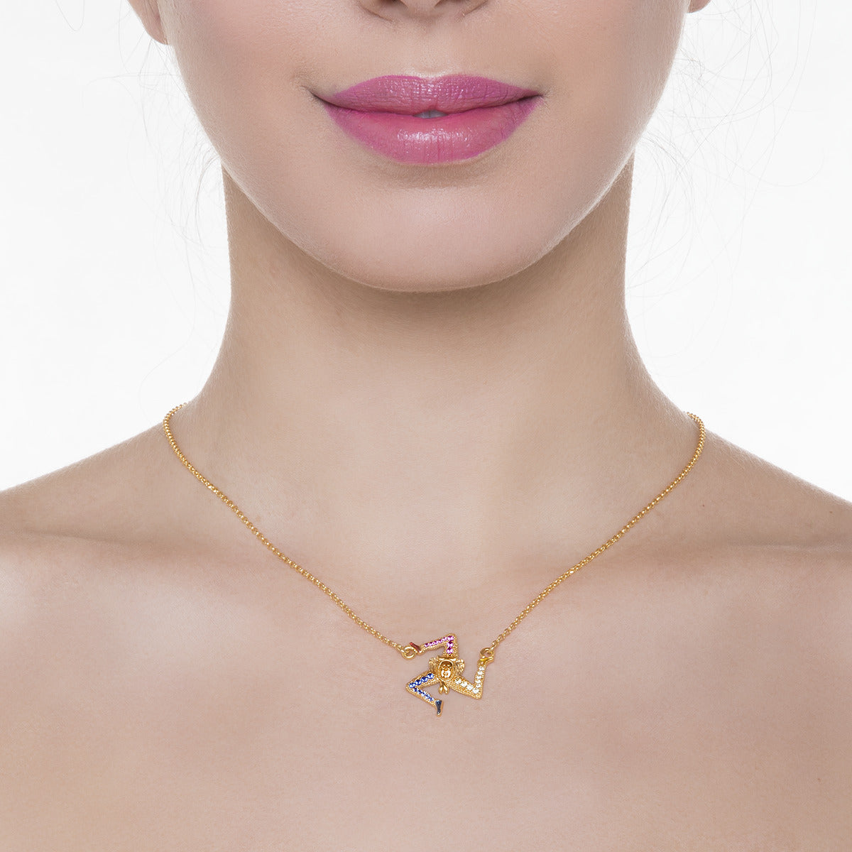 Collana donna argento Isola Bella Trinacria 20000947