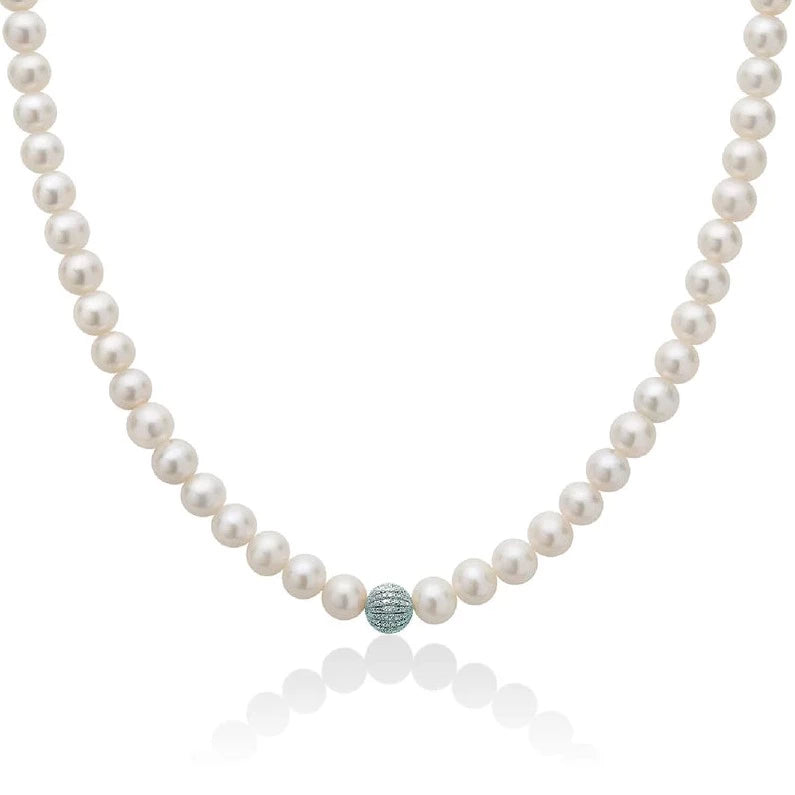 Collana Donna Miluna in oro e perle boule e fantasia Miluna 5,5/6 mm PCL5300V - Arena Gioielli