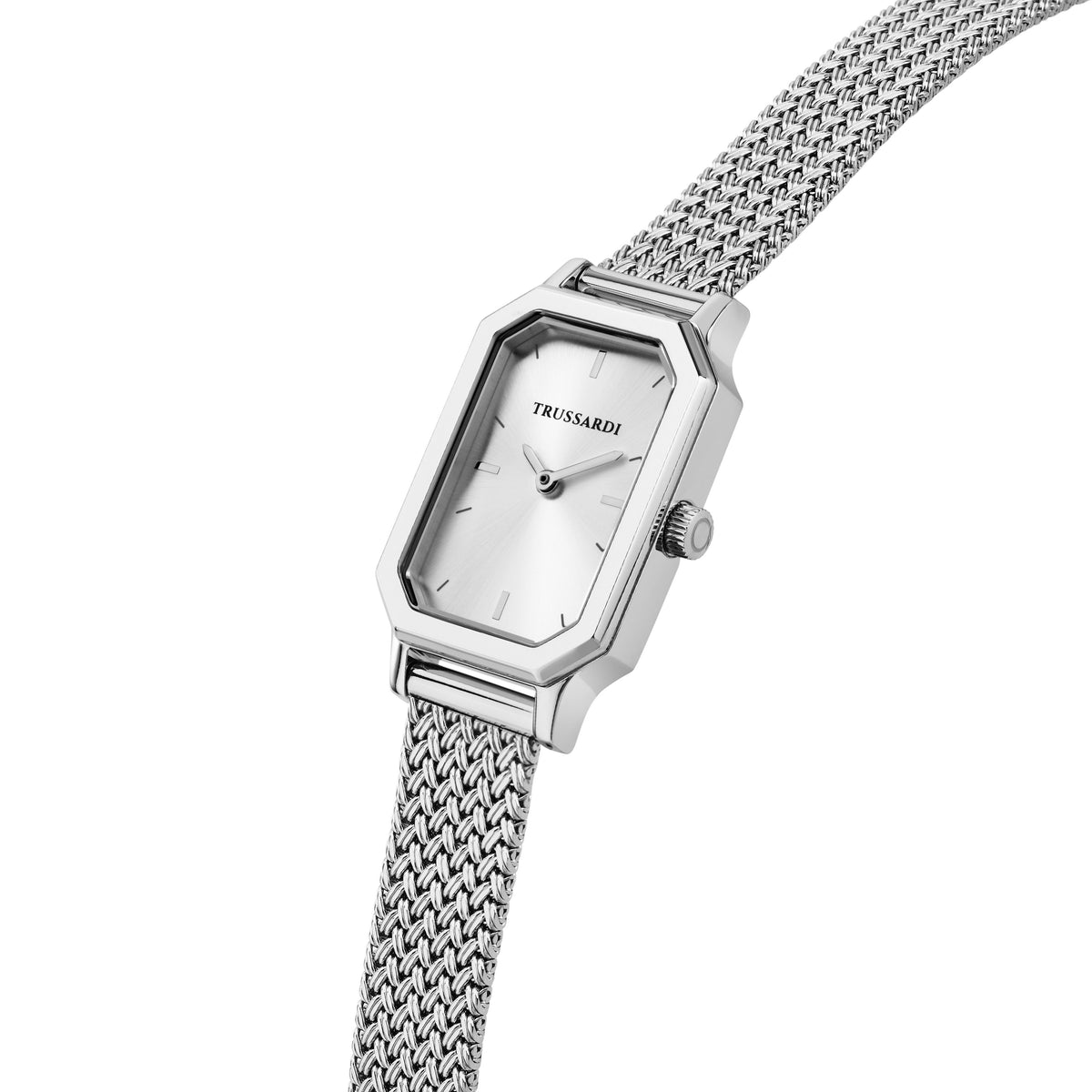 Orologio Donna Trussardi T-Brera Solo Tempo in Acciaio Silver R2453179505 - Arena Gioielli - Trussardi