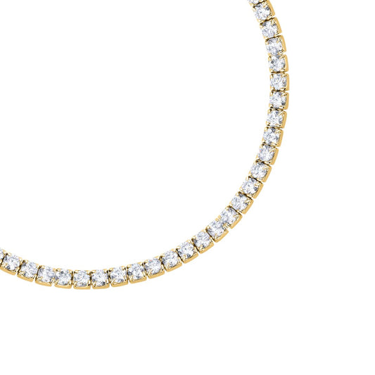 Bracciale Donna Morellato Infinito Tennis in Argento Dorato con Cubic Zirconia Bianchi SABD03 - Arena Gioielli - Morellato