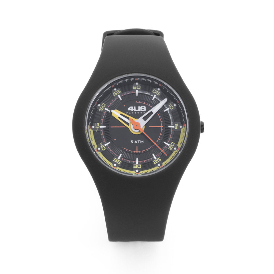 Orologio Uomo 4US Cesare Paciotti T4RB482 Solo Tempo Nero in Silicone e Acciaio - Arena Gioielli - cesare paciotti