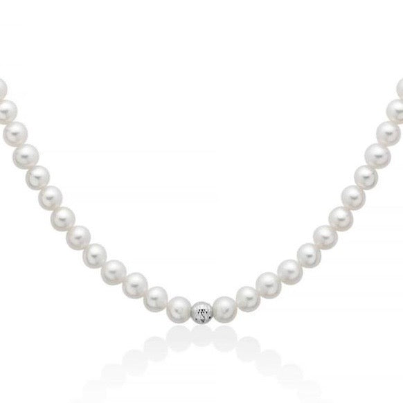 Collana Donna Miluna in Perle Vere e Oro Bianco 18kt – PCL6845 - Arena Gioielli