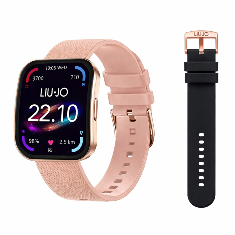 Smartwatch Donna Liu Jo Curve Silver Rosa con Doppio Cinturino – SWLJ214 — Donna - Arena Gioielli - Liu Jo