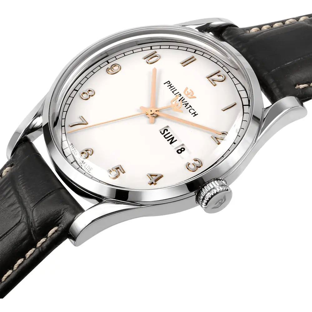 Orologio solo tempo e gemelli uomo Philip Watch Sunray R8251180017 - Arena Gioielli