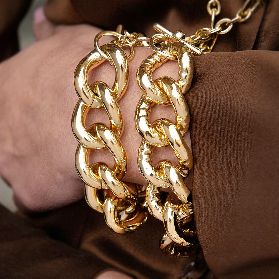 Bracciale in bronzo Dorato UnoAerre - Arena Gioielli