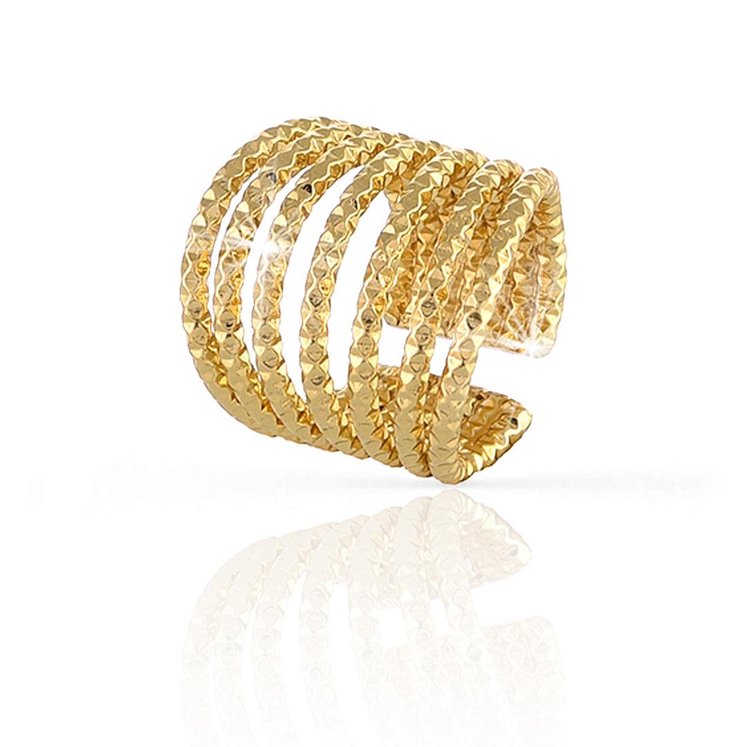 Anello in bronzo Dorato UnoAerre - Arena Gioielli - Unoaerre