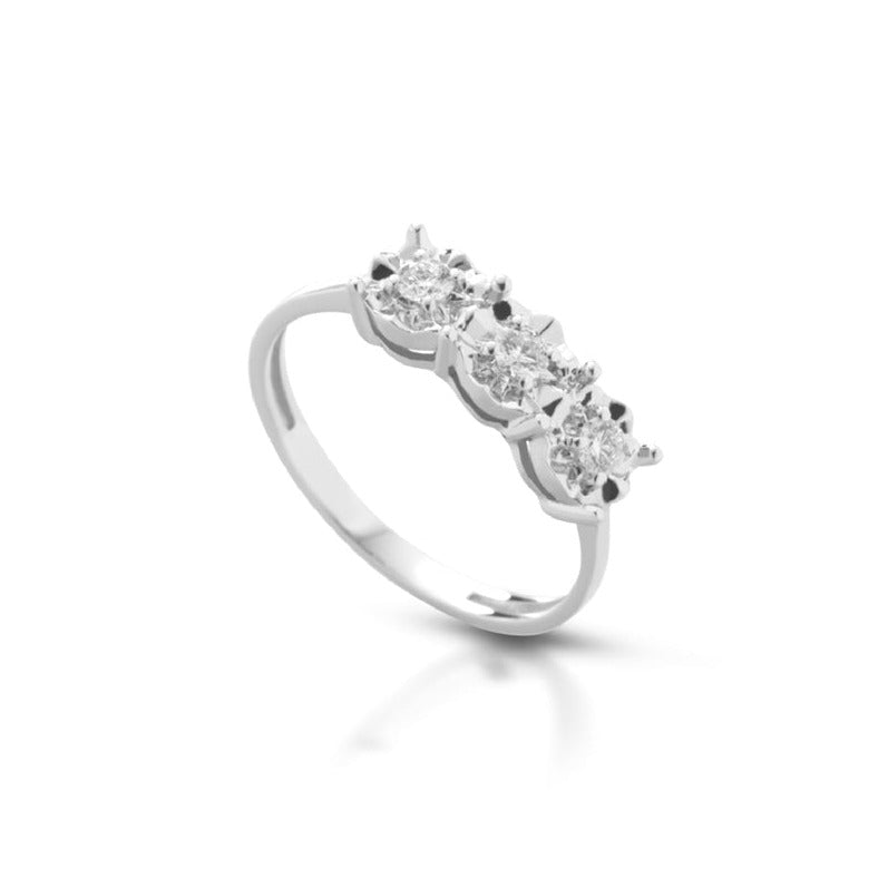 Trilogy oro e diamante naturale da 0,06 - Arena Gioielli