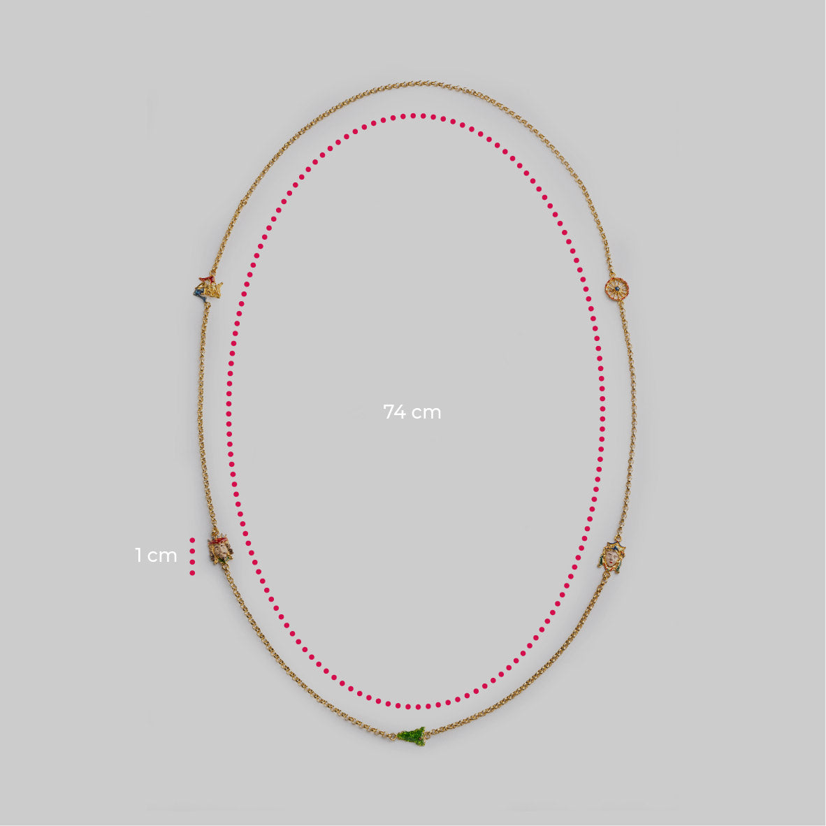 Collana donna lunga Isola Bella Sicilia 20001292 - Arena Gioielli