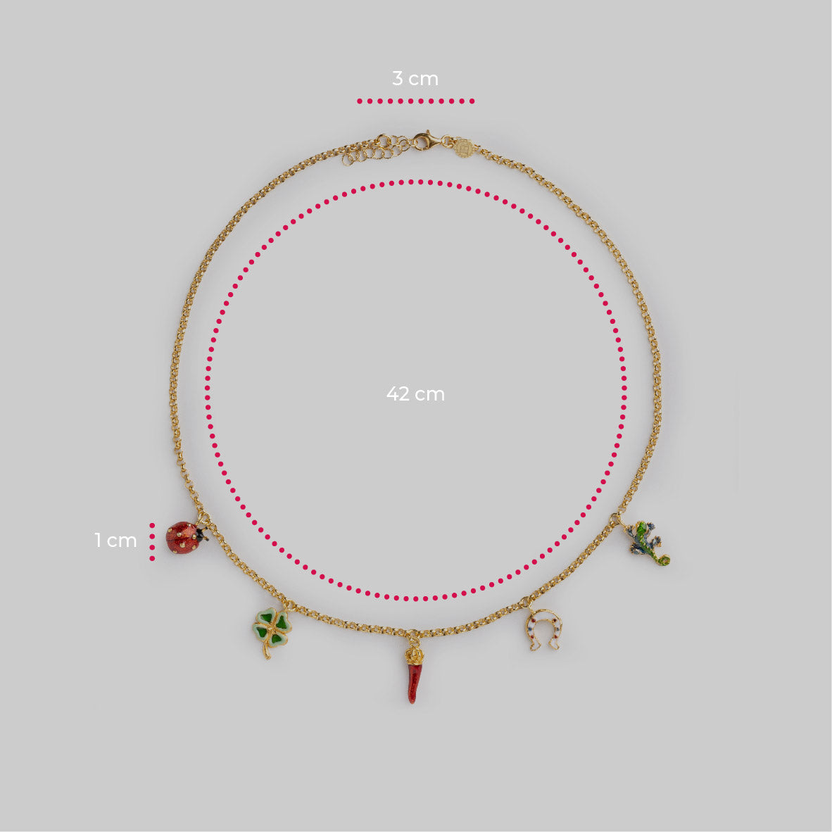 Collana donna Isola Bella Sicilia smalto 20001291 - Arena Gioielli