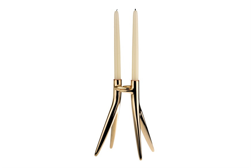 Candelabro Abbracciaio oro Kartell - Arena Gioielli