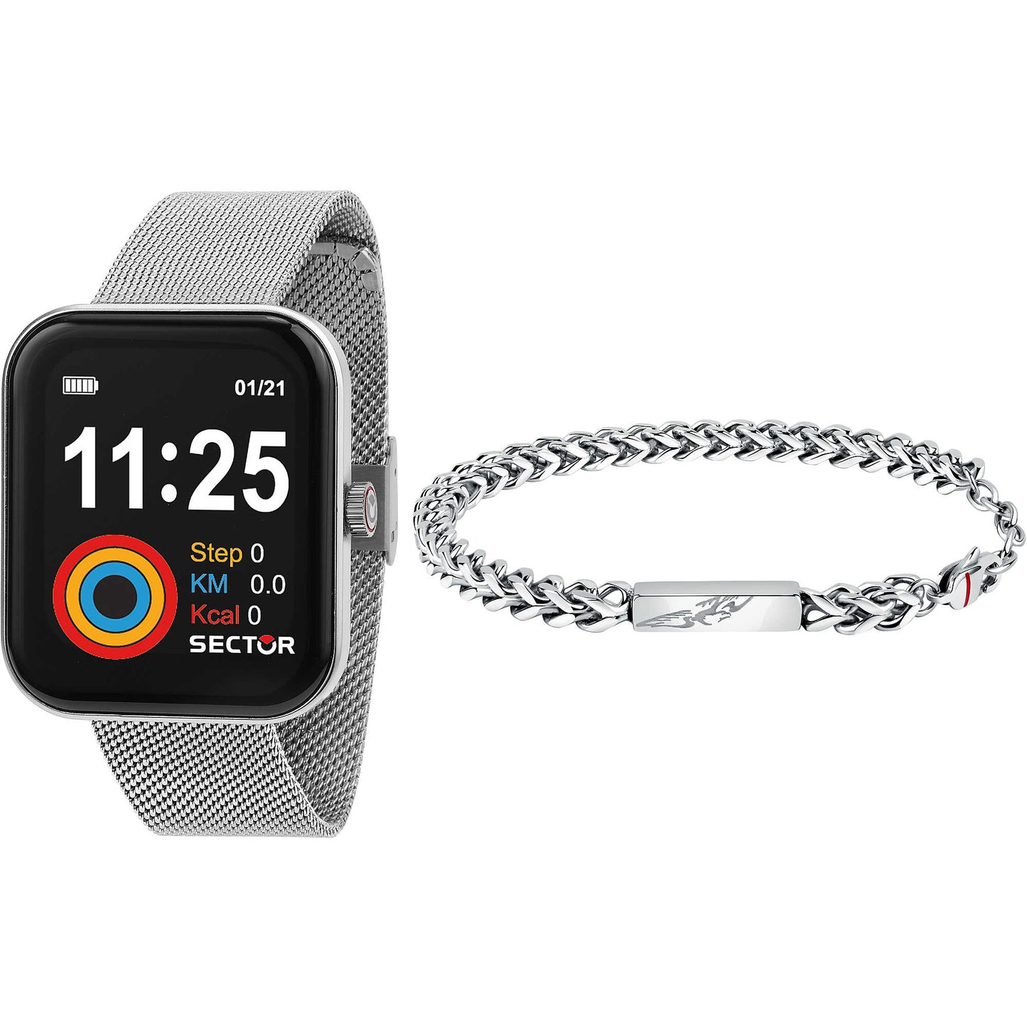 Orologio e bracciale Smartwatch uomo Sector S-03 R3253282007 - Arena Gioielli