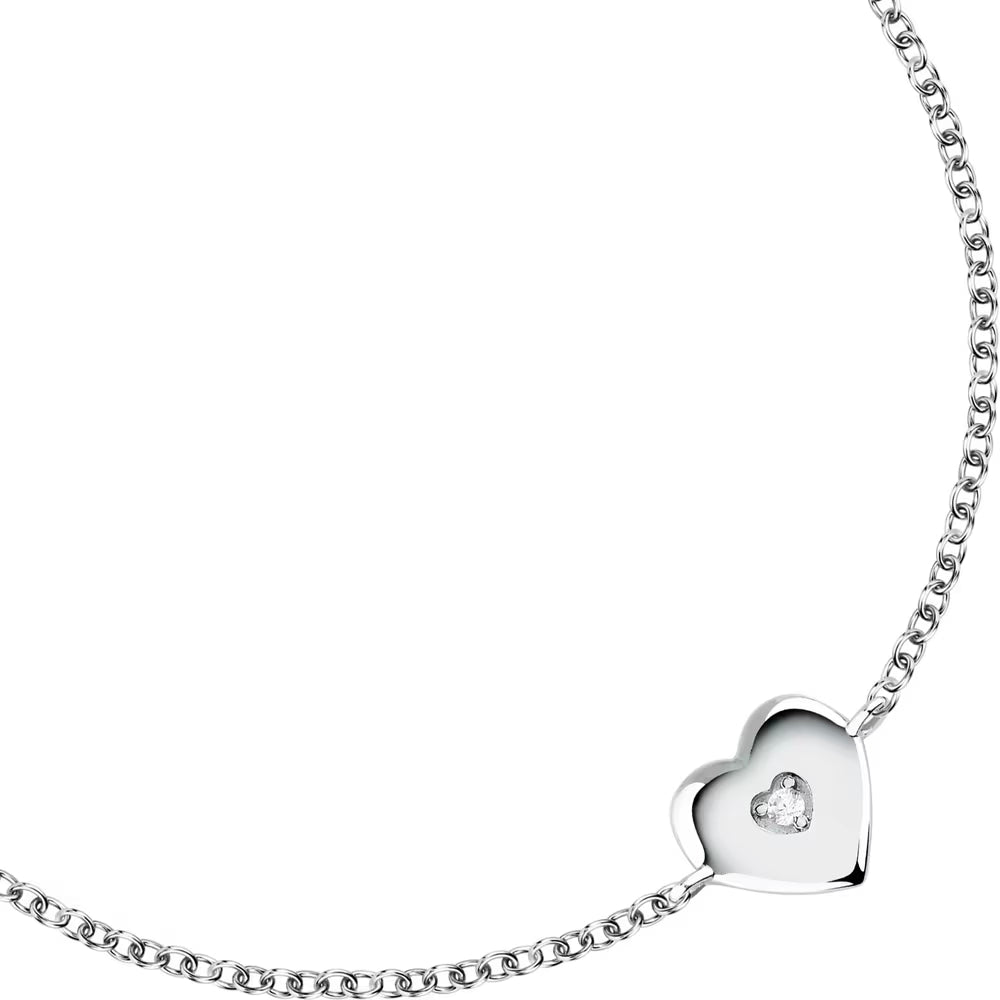 Bracciale Donna Morellato Dono in Argento con Cuore e Zircone – SAZL06 - Arena Gioielli  - Morellato