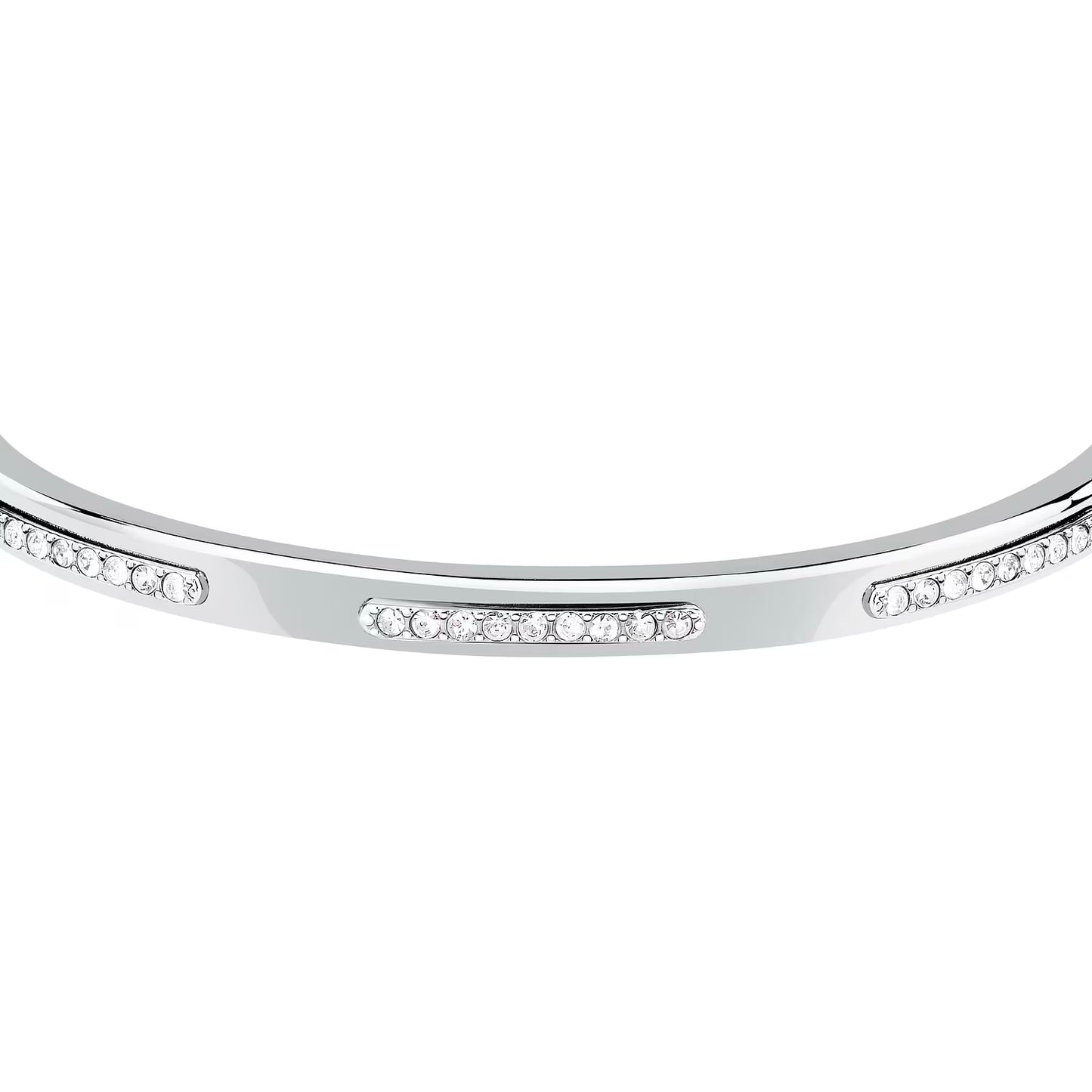 Bracciale Rigido Donna Trussardi Concept TJAYY06 – Acciaio e Cristalli - Arena Gioielli  - Trussardi