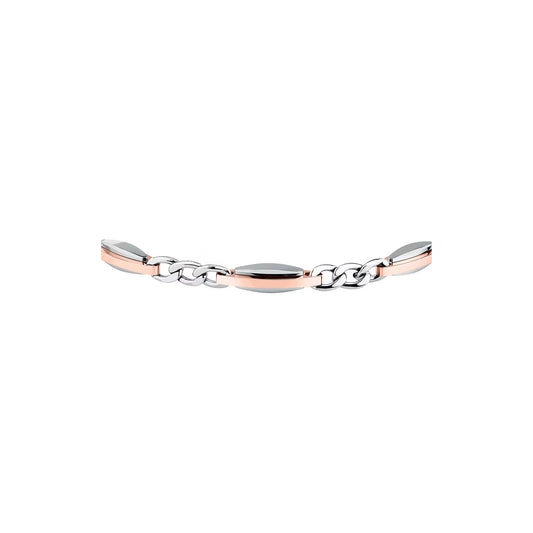 Bracciale Uomo Trussardi T-Steel TJAXV38 – Acciaio Oro Rosa - Arena Gioielli  - Trussardi
