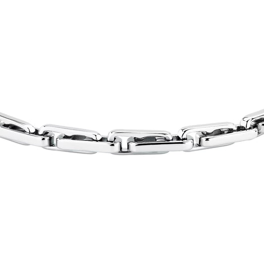 Bracciale Uomo Trussardi T-Steel TJAXV53 – Maglia Geometrica - Trussardi