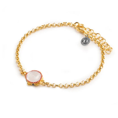 Bracciale Donna Isola Bella Rolò Tamburello 60000158 in Acciaio Placcato Oro e Smalti - Arena Gioielli