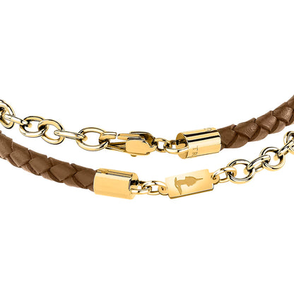 Bracciale Uomo Trussardi T-Leather TJAXZ16 - Arena Gioielli