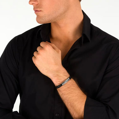 Bracciale Uomo Trussardi T-Leather TJAXZ21 - Arena Gioielli