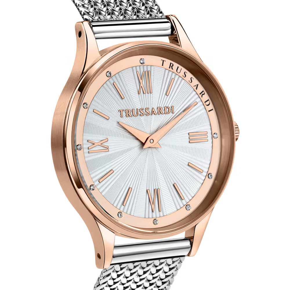 Orologio Donna Trussardi T-Star in Acciaio Oro Rosa e Silver – R2453152507 - Arena Gioielli  - Trussardi