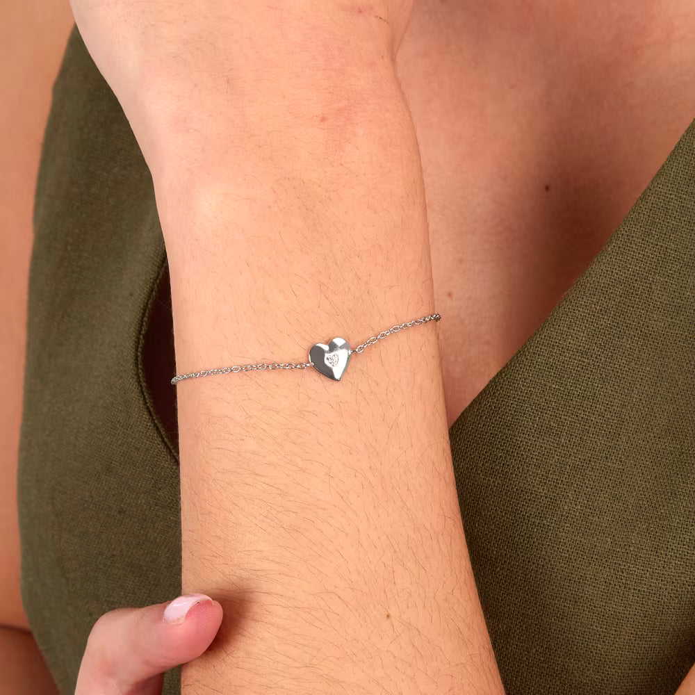 Bracciale Donna Morellato Dono in Argento con Cuore e Zircone – SAZL06 - Arena Gioielli  - Morellato