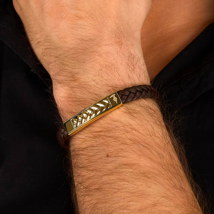 Bracciale Uomo Trussardi T-Leather TJAXZ20 - Arena Gioielli