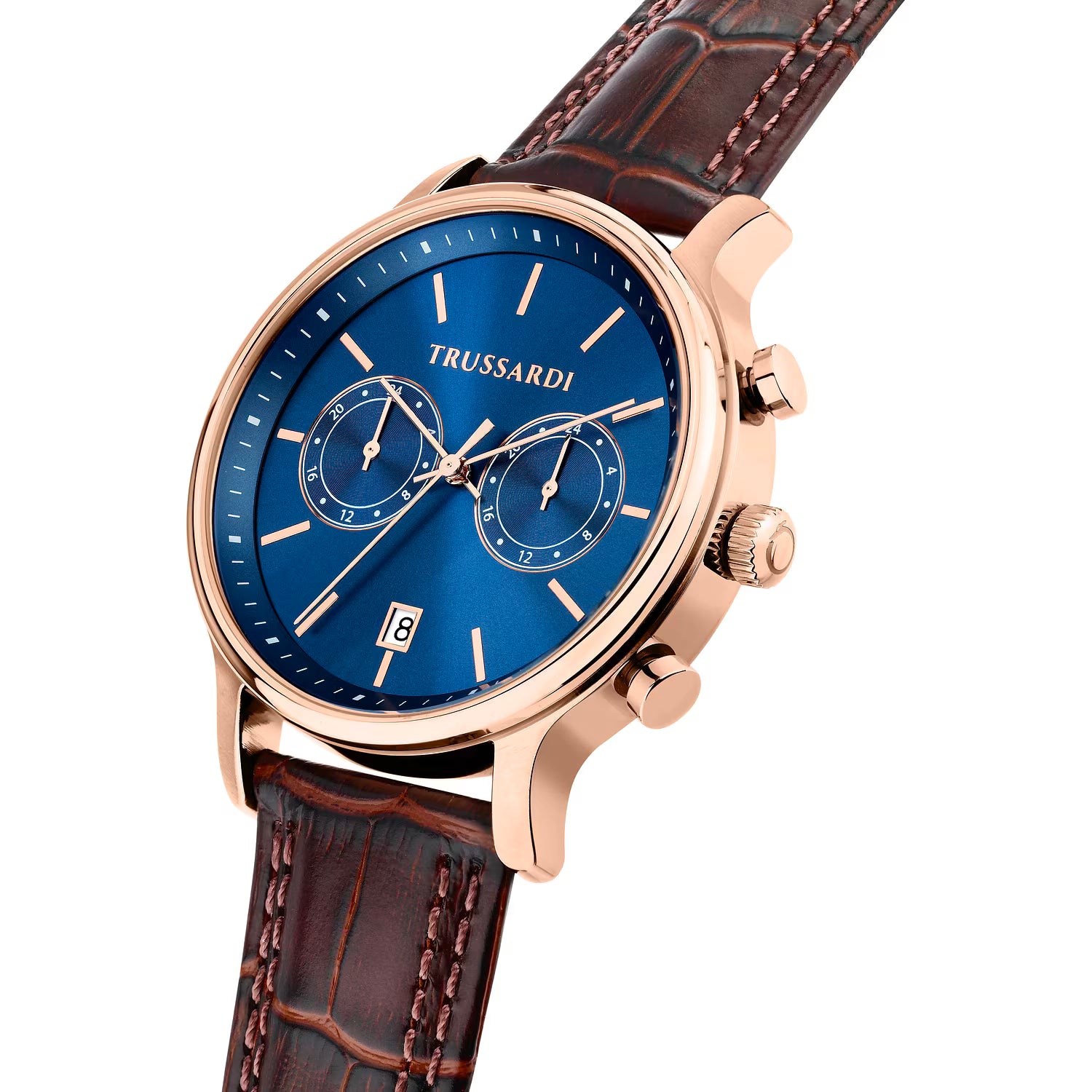 Orologio Uomo Trussardi T-Inedito in Oro Rosa e Pelle Marrone – R2451174001 - Arena Gioielli 