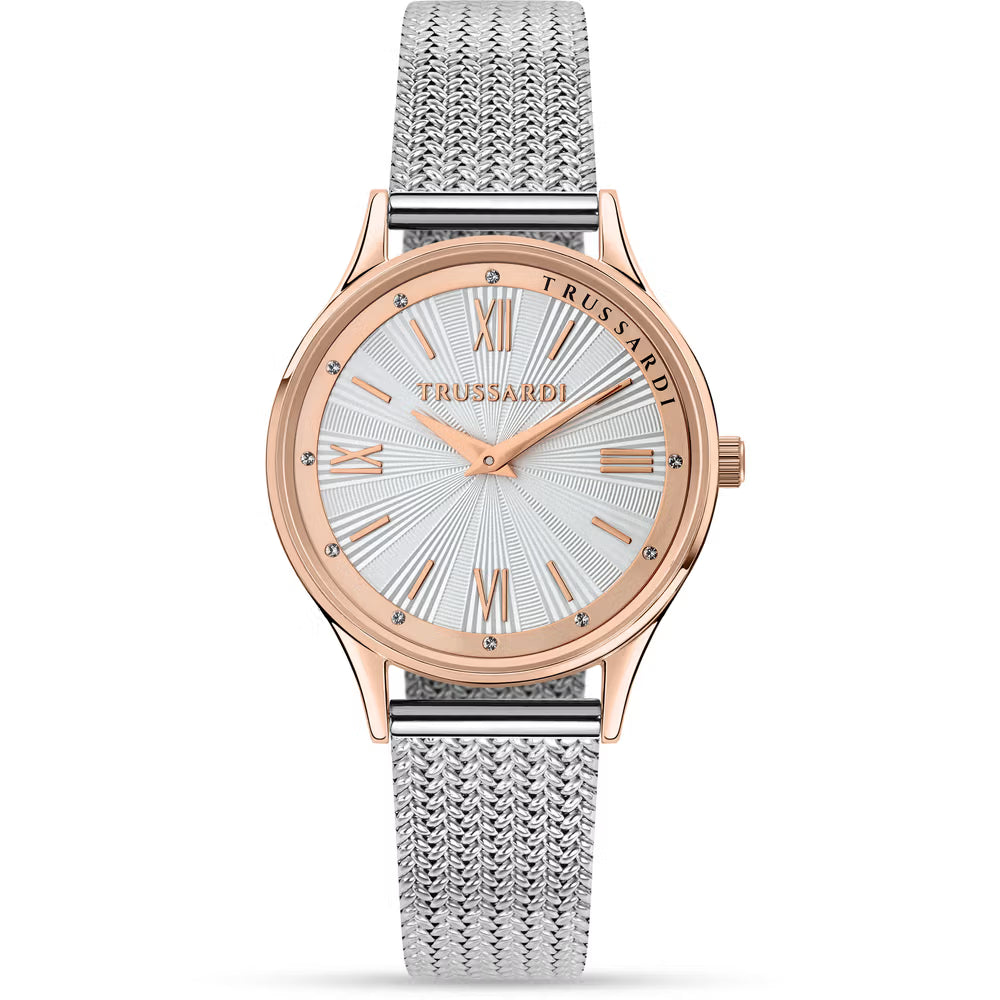 Orologio Donna Trussardi T-Star in Acciaio Oro Rosa e Silver – R2453152507 - Arena Gioielli 