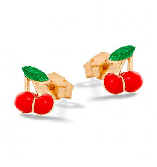 Orecchini Bambina Nanan Ciliegie Smaltate NAN0489 - Arena Gioielli - Nanan