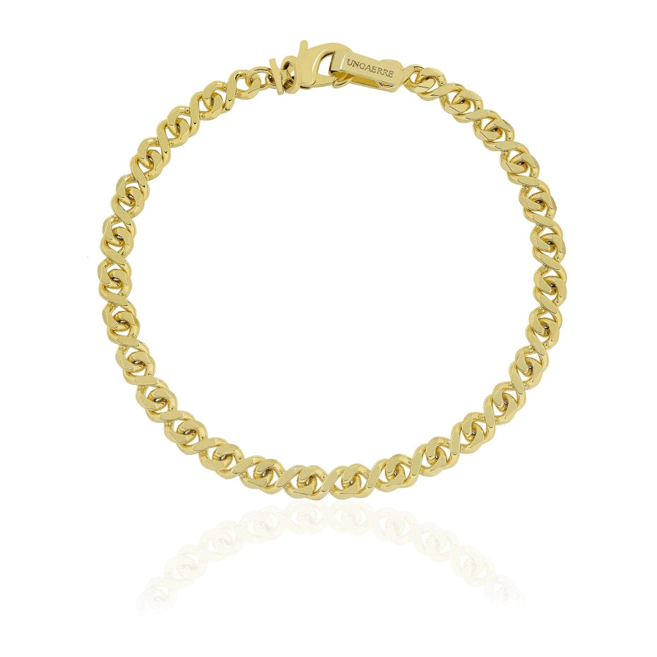 Bracciale Uomo UnoAerre Ottone Dorato Occhio di Pernice 000EXB5074000 - 2486 - Arena Gioielli