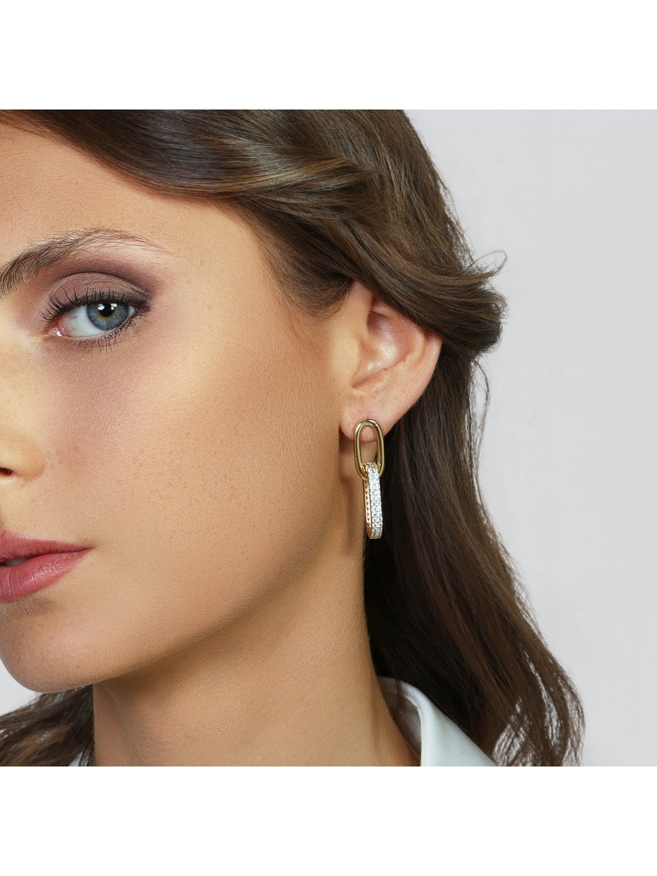 Orecchini Donna Unoaerre Catena Dorata Brillante - Arena Gioielli  - Unoaerre