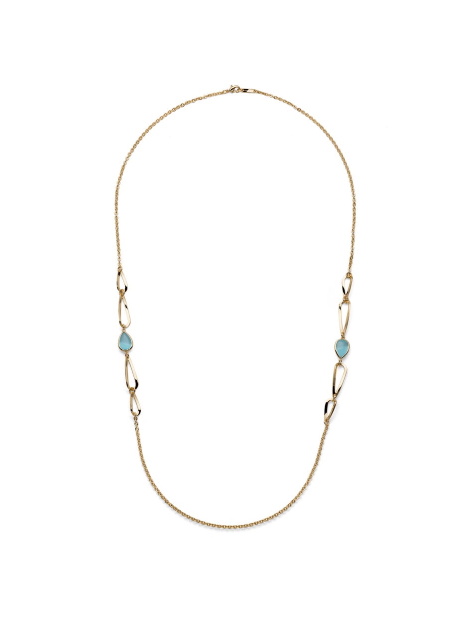 Collana Donna Unoaerre Joya Cristallo Azzurro Goccia - Unoaerre