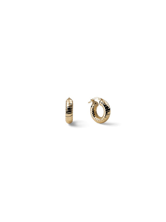 Orecchini Donna Unoaerre Tubogas Oro Giallo 24kt piccoli - Arena Gioielli  - Unoaerre