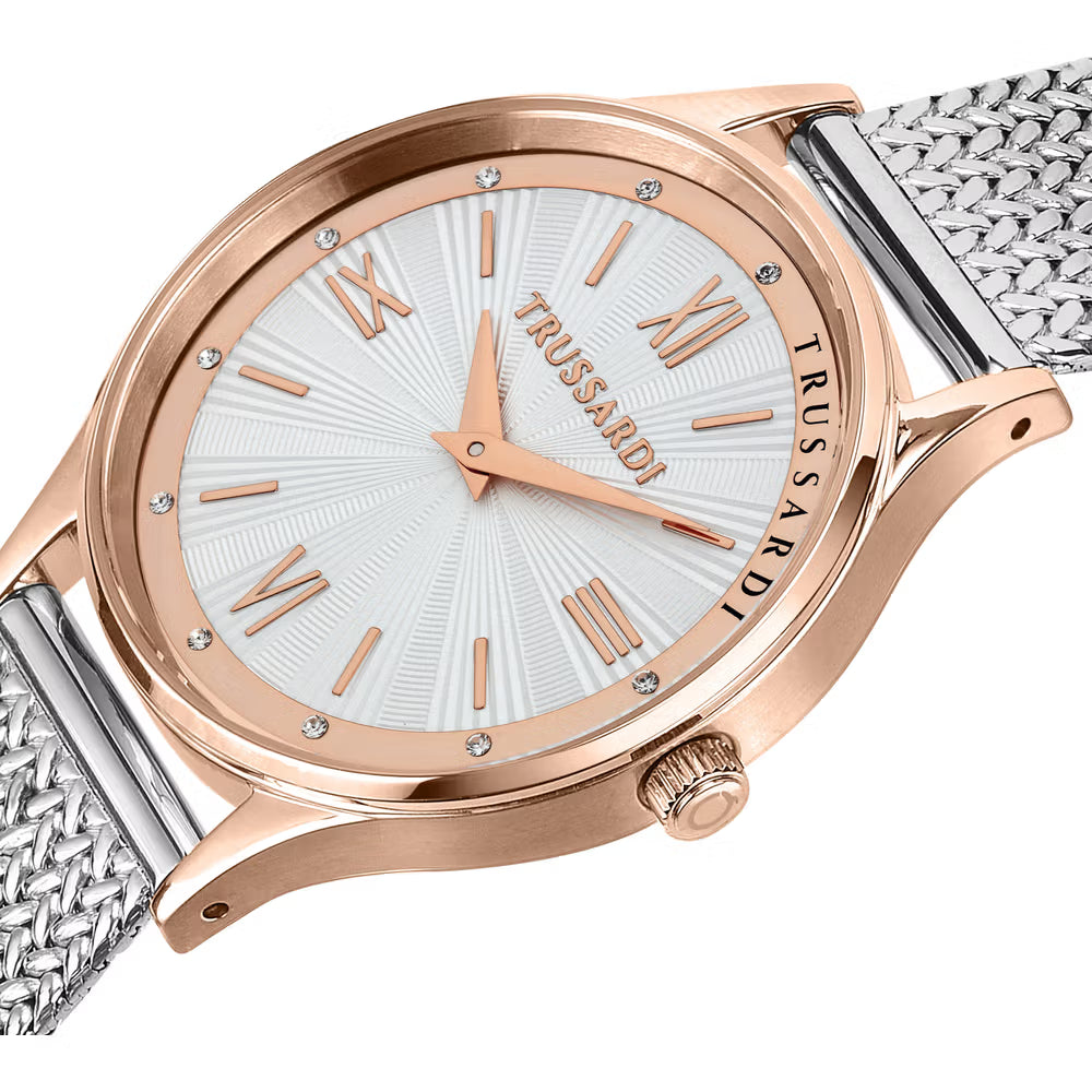 Orologio Donna Trussardi T-Star in Acciaio Oro Rosa e Silver – R2453152507 - Arena Gioielli  - Trussardi