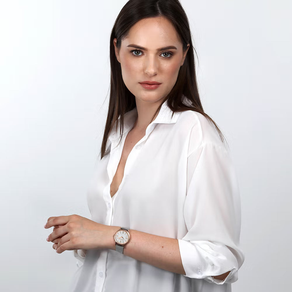 Orologio Donna Trussardi T-Star in Acciaio Oro Rosa e Silver – R2453152507 - Arena Gioielli  - Trussardi