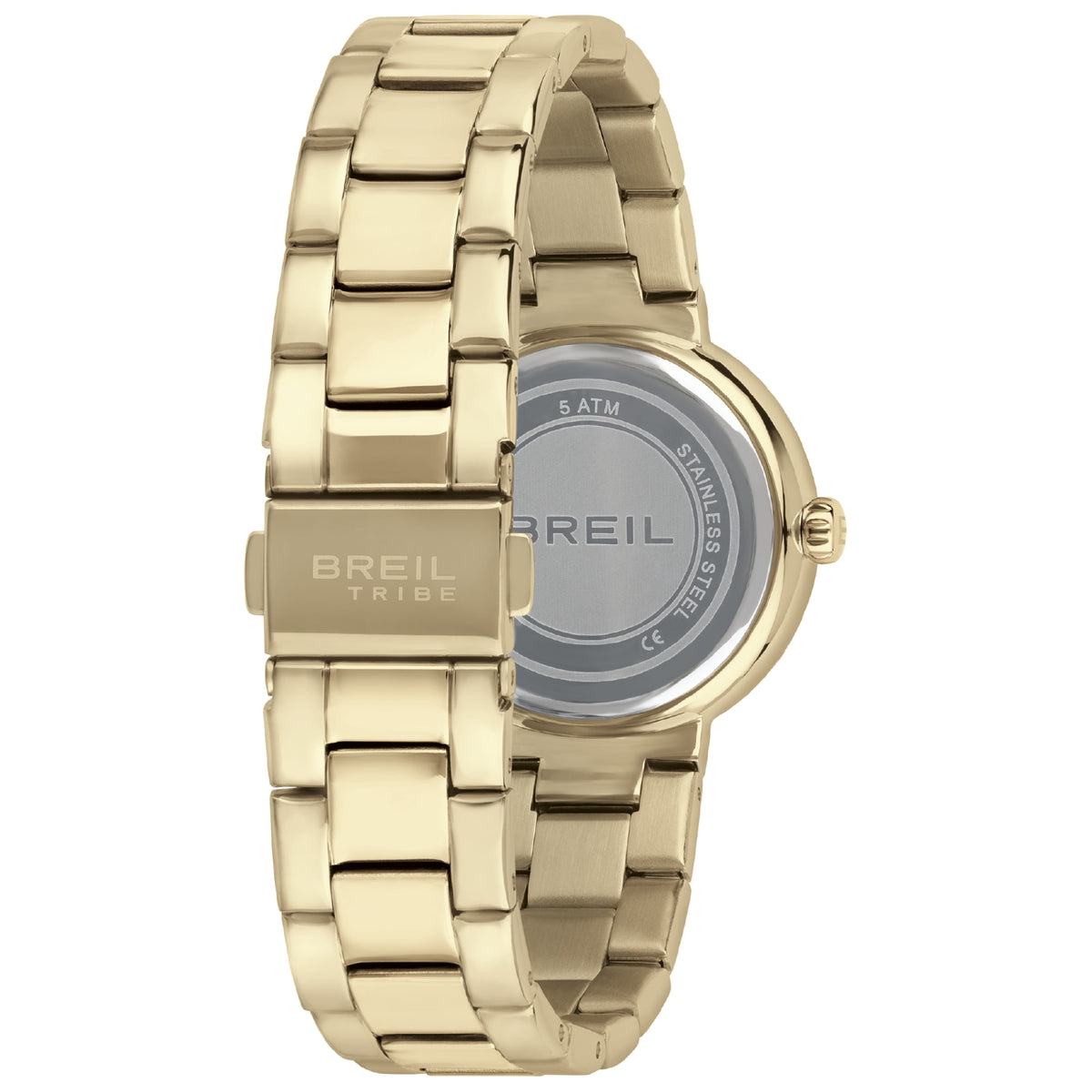 Orologio Solo Tempo Donna Breil Tribe Dance Floor EW0561 in Acciaio IP Gold con Cristalli e Quadrante Bianco - Breil