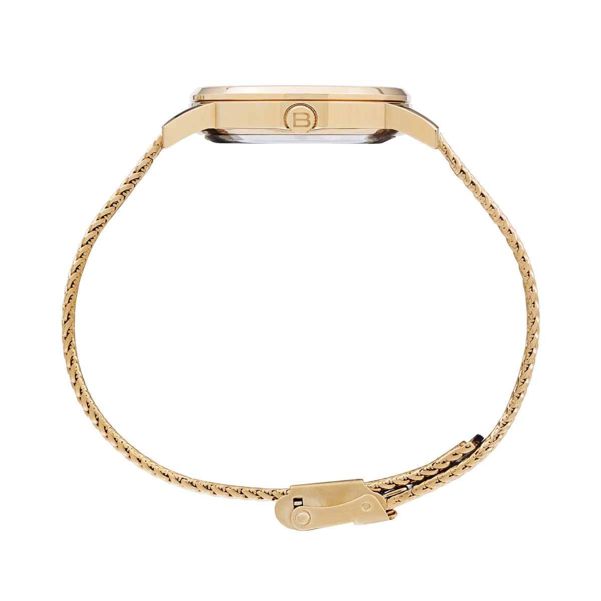 Orologio Solo Tempo Donna Breil Tribe Drop EW0803 in Acciaio Gold e Maglia Mesh con Cristalli - Breil