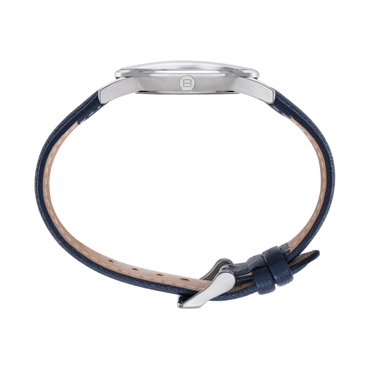 Orologio Solo Tempo Uomo Breil Tribe Belmont EW0851 in Pelle Blu e Acciaio con Quadrante Blu 39 mm - Breil