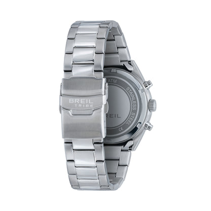 Orologio Cronografo Uomo Breil Tribe Upton EW0860 in Acciaio Silver con Quadrante Nero 41 mm