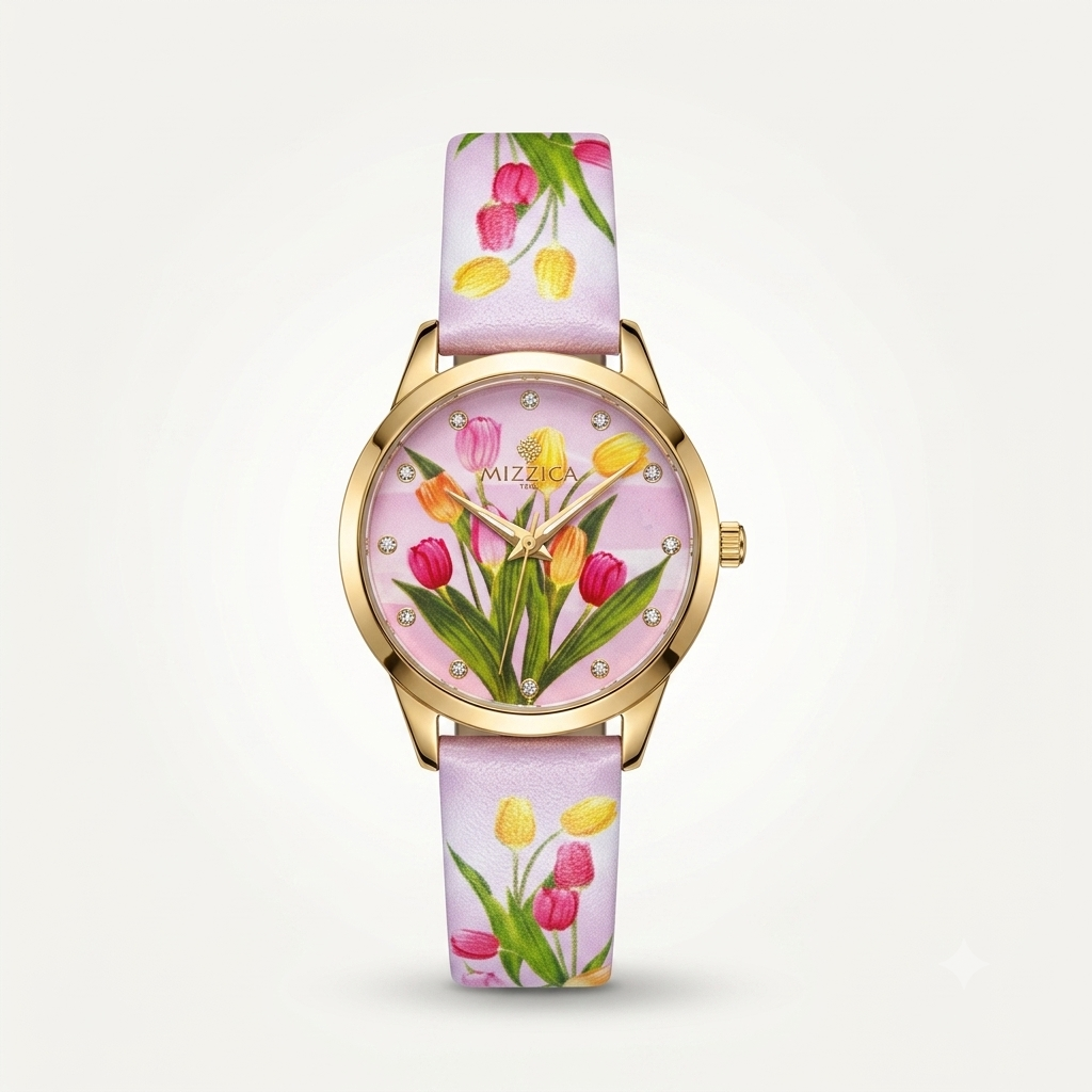 Orologio Donna Mizzica MB197 – Quadrante Tulipani Rosa - Arena Gioielli