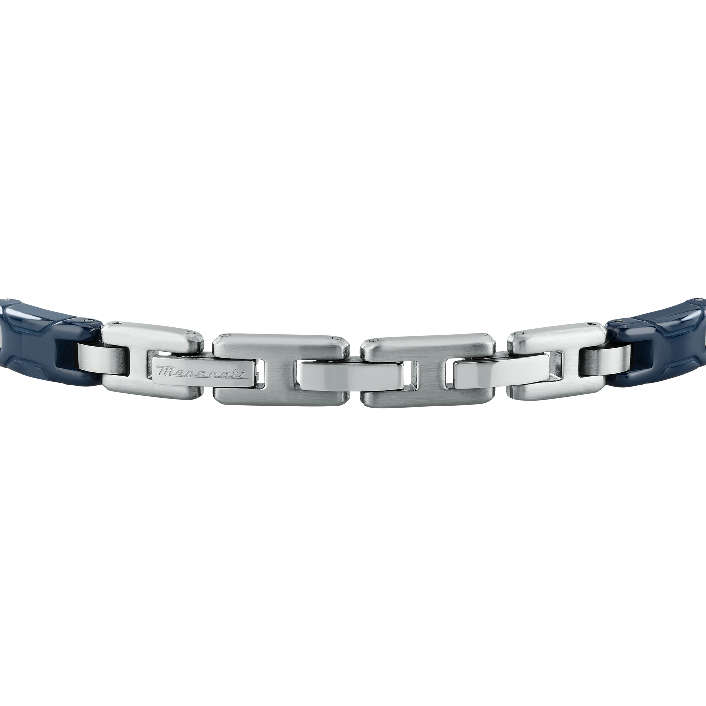Bracciale Uomo Maserati Ceramic in Ceramica Blu e Acciaio con Tridente JM426ATZ94 - Maserati