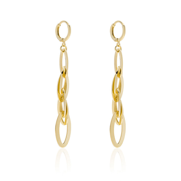 Orecchini Donna cerchio in bronzo oro Unoaerre 016EXO0021000 2341 - Arena Gioielli 
